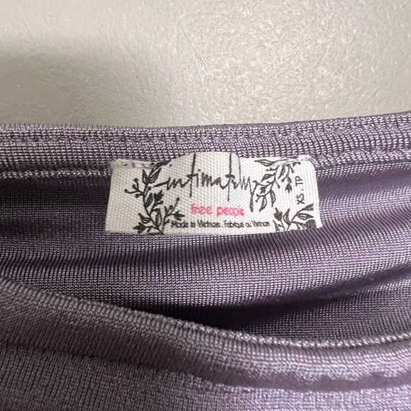 Free People Meant to Be Ruched Lavender Bodysuit | Size XS - Picture 4 of 12